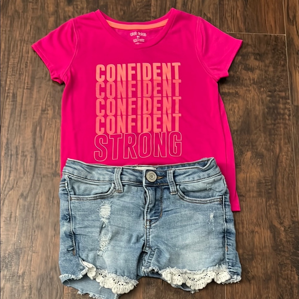 Confident Strong Pink Kids Shirt by Old Navy